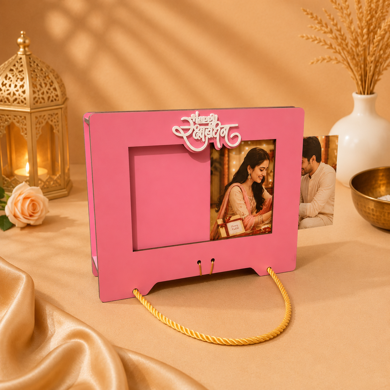 Personalised Photo Frame Hamper Box | Empty Gift Box with Replaceable Photo | 8×6×3 Inch | 5 Colors