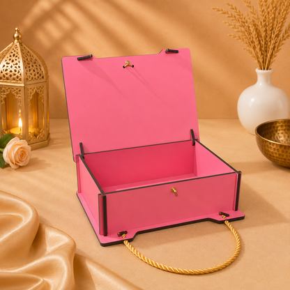Personalised Photo Frame Hamper Box | Empty Gift Box with Replaceable Photo | 8×6×3 Inch | 5 Colors