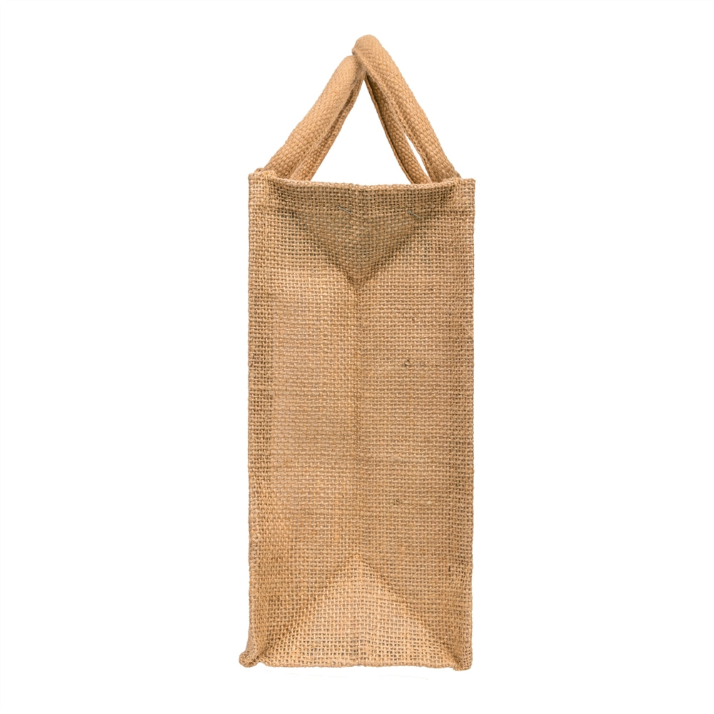 12x10x5 inch Window Jute Hamper Bag – With Zip