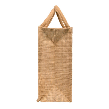12x10x5 inch Window Jute Hamper Bag – With Zip