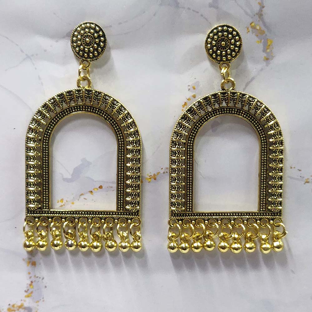 Jhumka Earring Bezels Golden For Resin Art (327)