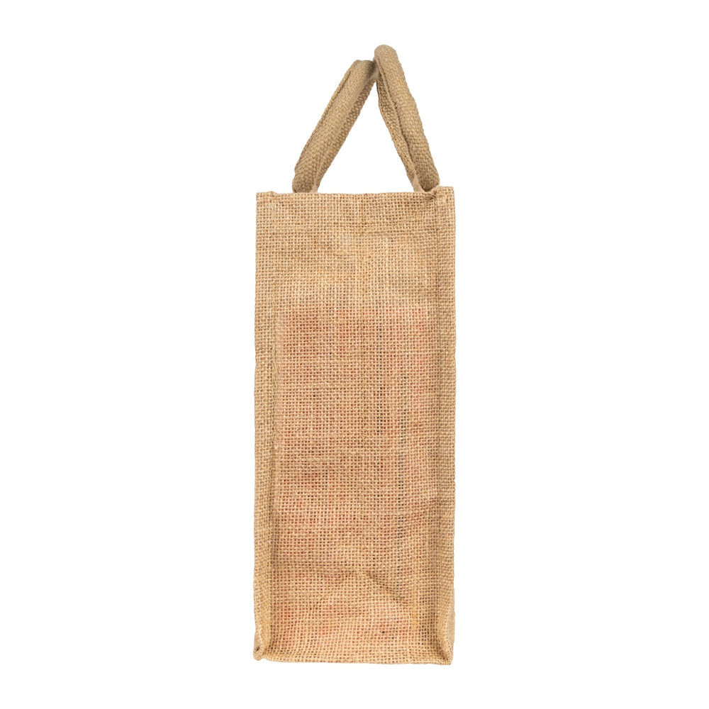 14x12x5 inch Window Jute Hamper Bag – With Zip