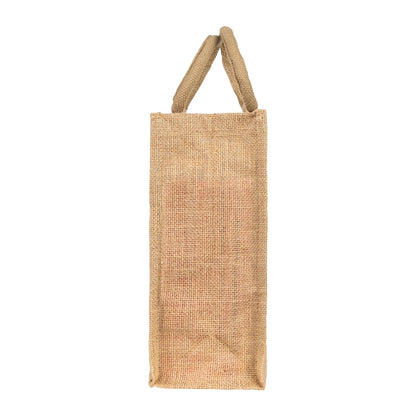 14x12x5 inch Window Jute Hamper Bag – With Zip