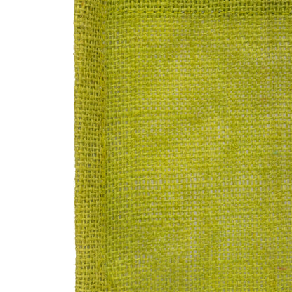 Zute.co Olive Green Jute Window Gift Bag with Wooden Ring Handle | 7x6x3.5 Inch Premium Hamper Bag