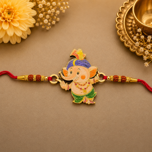 Bal Ganesha Printed Rakhi