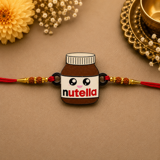 Nutella Lover Printed Rakhi for Brother