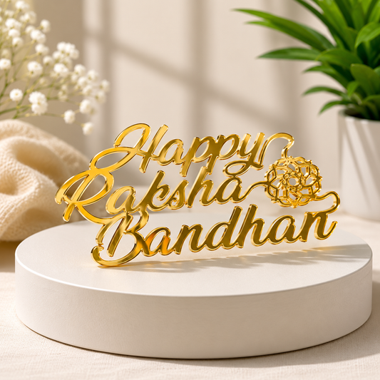 RB03 - Happy Raksha Bandhan Decorative Acrylic Tag
