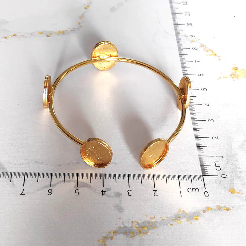 Kada bracelet Golden base for resin (TR770)